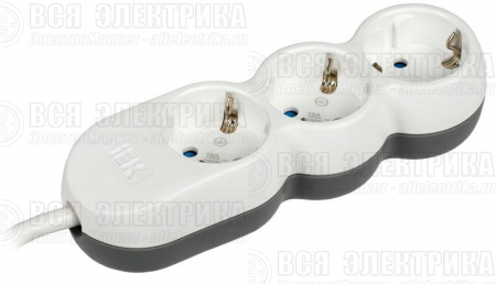 Удлинитель 3х5м с заземл. 16А IP20 Uno У03 2P+PE 250В 3х1.5 IEK WYP53-16-03-05-Z