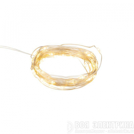 Гирлянда светодиодная "Роса" 10м 100LED тепл. бел. 1Вт IP20 USB Neon-Night 315-976