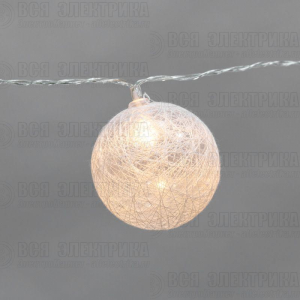 Гирлянда светодиодная "Тайские фонарики "Магия" 3.5м 20LED прозрачный ПВХ питание USB тепл. бел. Neon-Night 304-007
