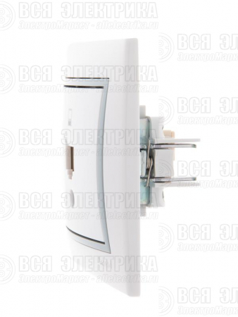 Розетка компьютерная 1-м СП Mira RJ45 бел./сер. LEZARD 701-0215-139