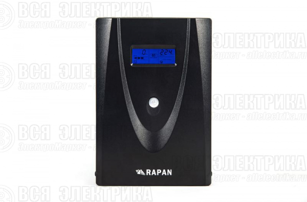 Источник бесперебойного питания RAPAN-UPS 3000 220В 3000В.А/1800Вт меандр АКБ 4х7А.ч интерактивный Бастион 734