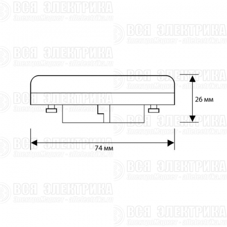 Лампа светодиодная LED8-GX53/845/GX53 8Вт 220В Camelion 13473