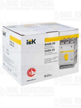 Выключатель автоматический 3п 160А 35кА ВА 88-35 KARAT IEK SVA30-3-0160