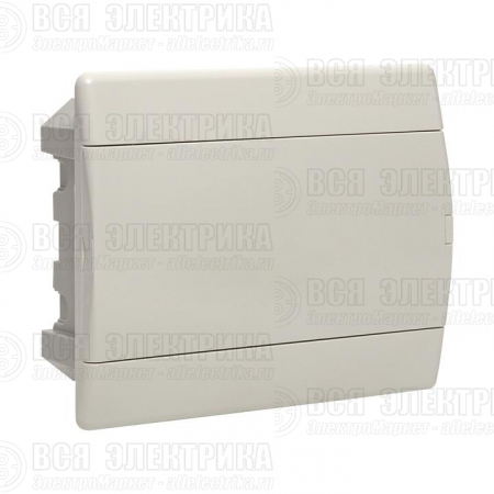 Щит ЩРВ-П-12 IP41 бел. дверца (пром. упак.) Basic EKF pb-v-12w-bas