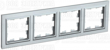Рамка 4-м BRITE РУ-4-БрА алюм. IEK BR-M42-K47