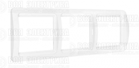 Рамка 3-м Валери гор. бел. UNIVersal ВР003Г