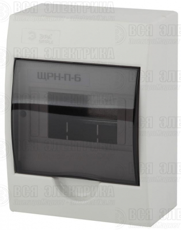 Бокс ЩРН-П-6 мод. навесной пластик IP41 SIMPLE NO-box_simple-plastic_6_surface ЭРА Б0041522