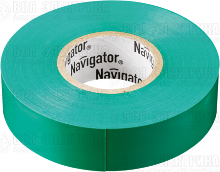 Изолента ПВХ 15мм (рул.10м) зел. NIT-B15-10/G Navigator 71232