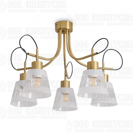 Светильник Caramel 5х60Вт E27 IP20 подвесной Freya FR5522PL-05BS