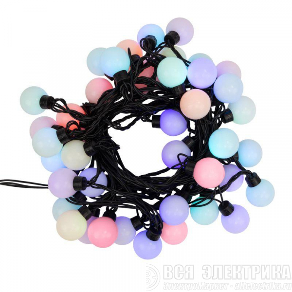 Гирлянда "LED ШАРИКИ" 10мх4.5см 40LED 5Вт 220В IP44 RGB NEON-NIGHT 303-579