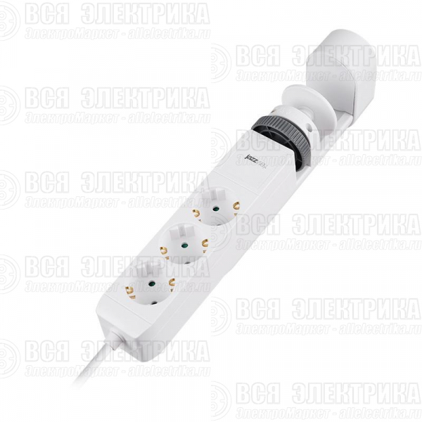 Удлинитель 3х1.5м на струбцине с заземл. с выкл. 3 USB выхода (2А+1С) IP20 ПВС 3х1 ETD-03U-150-wh (3х1.5) бел. JAZZway 5059535