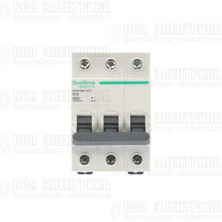 Выключатель автоматический 3п City9 Set (АВ) С 16А 6кА 400В SE C9F36316
