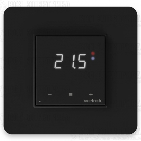 Терморегулятор для теплого пола с Wi-Fi оz bk Welrok 4660251140601