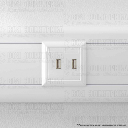 Устройство зарядное USB 2мод. 2.1А Avanti "Белое облако" DKC 4400542