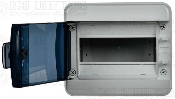 Корпус КМПн-8 TEKFOR IP65 черн. прозр. дверь пластик. IEK TF5-KP72-N-08-65-K03-K02