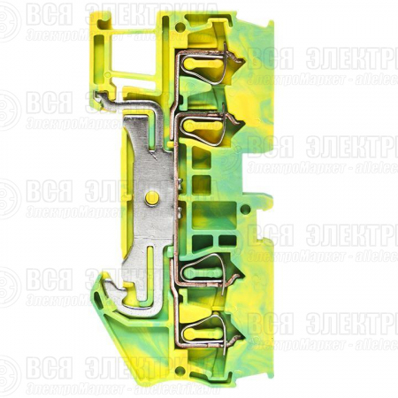 Колодка клеммная ST-2.5 земля пружинная EKF plc-jxb-st-2.5-pen