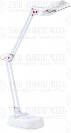 Светильник KD-017A настол. база + струбцина 230В 11Вт КЛЛ 2G7 бел. Camelion 3277