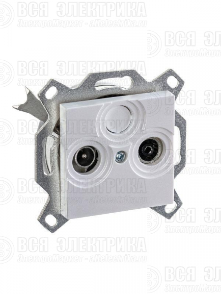Розетка телевизионная проходная TV/R Levit 7дБ жемчуж. ABB 2CHH083607A6068