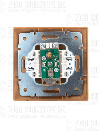 Розетка телевизионная оконечная TV СП Mira зол. металлик LEZARD 701-1313-130
