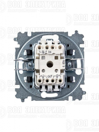 Переключатель 1-кл. СП Levit IP20 сл. кость/бел. ABB 2CHH590645A6017