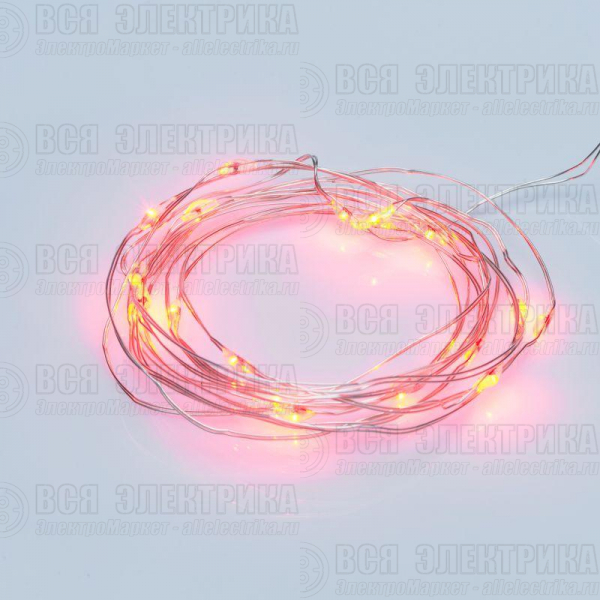 Гирлянда светодиодная "Роса" 2м 20LED красн. 2Вт IP20 Neon-Night 303-002