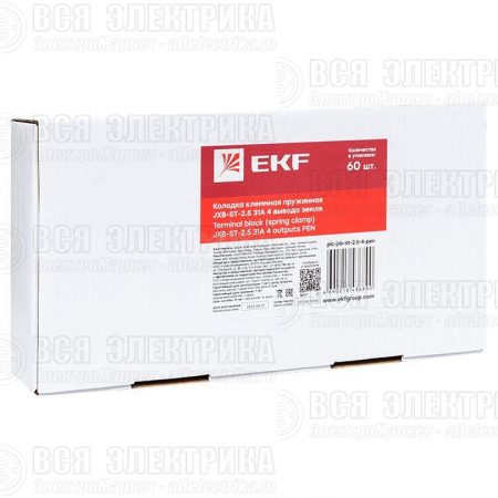Колодка клеммная ST-2.5 земля пружинная EKF plc-jxb-st-2.5-pen