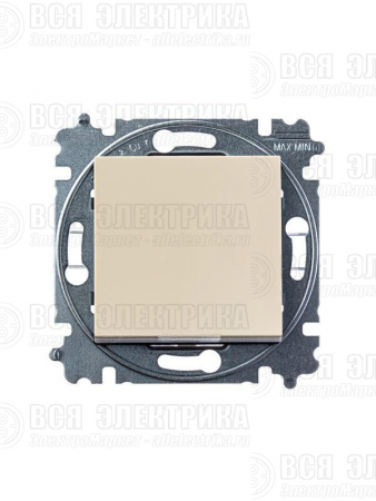 Переключатель 1-кл. СП Levit IP20 сл. кость/бел. ABB 2CHH590645A6017
