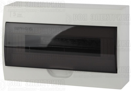 Бокс ЩРН-П-15 мод. навесной пластик IP41 SIMPLE NO-box_simple-plastic_15_surface ЭРА Б0041526