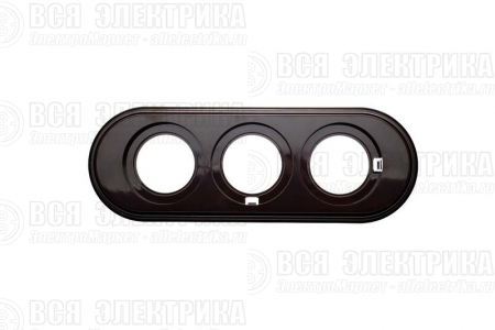 Рамка 3-м ретро пластик. корич. Bironi BF1-630-22