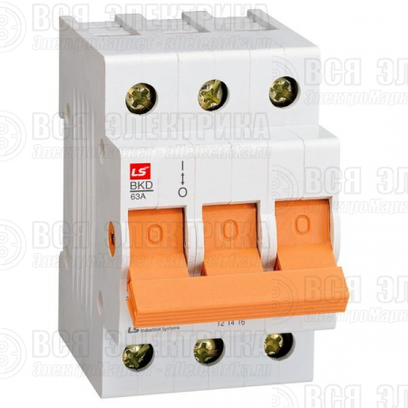 Выключатель-разъединитель 3п 125А BKD LS Electric 061301928B