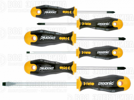 Набор отверток Ergonic в упаковке (уп.6шт) Felo 40096118