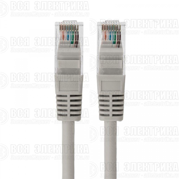 Патч-корд кат.5E U/UTP неэкранир. RJ45-RJ45 LSZH сер. 1.5м Rexant 18-8004