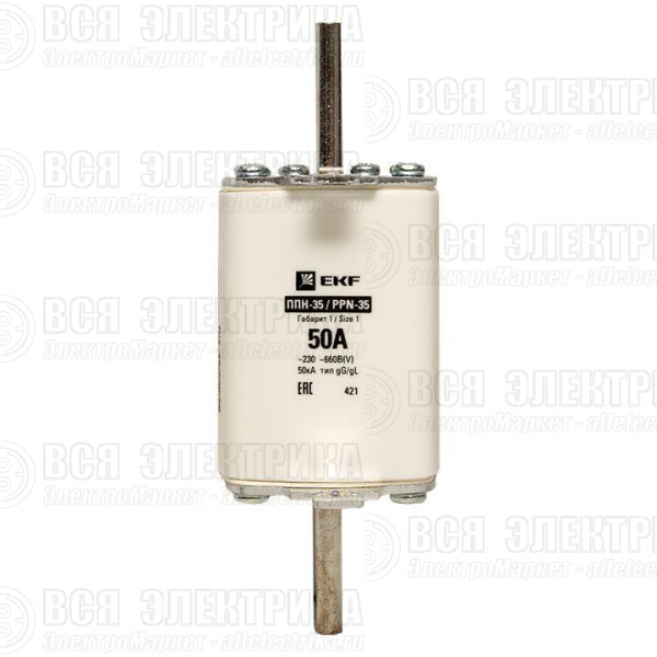 Вставка плавкая ППН-35 250/50А габарит 1 PROxima EKF fus-35/250/50
