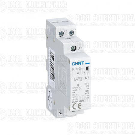 Контактор модульный NCH8-20/02 20А 2НЗ AC 220/230В 50Гц (R) CHINT 256053