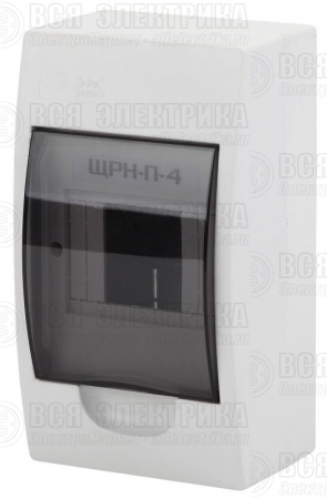 Бокс ЩРН-П-4 мод. навесной пластик IP41 SIMPLE NO-box_simple-plastic_4_surface ЭРА Б0041521