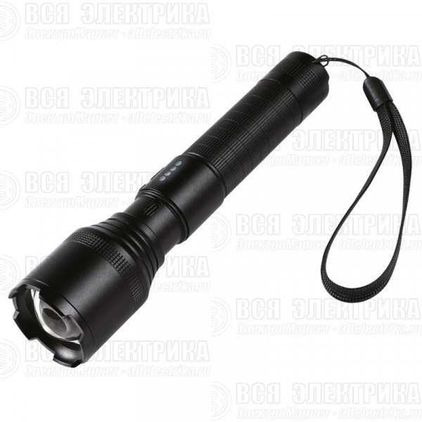Фонарь аккумуляторный AccuF1-L15WZ-bk 15Вт XHP60 800Лм Li-ion 18650 3.7В 1200мАч (5режимов; с функцией ZOOM; кабель USB-Type-C в комплекте) черн. IPX4 ФАZА 5050402