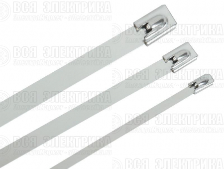 Хомут стальной ХСт 4.6х250мм (уп.100шт) IEK UHS10-D046-250-100