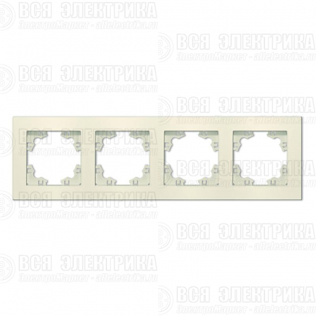 Рамка 4-м Афина универс. сл. кость (ivory) Universal A0046-I