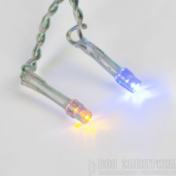 Гирлянда "Твинкл Лайт" 10м 80LED мультиколор провод прозр. Neon-Night 303-189