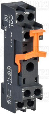 Розетка ORS-G-1-2 для реле OGR-1 2C ONI ORS-G-1-2-G