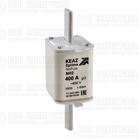 Вставка плавкая OptiFuse NH2 355 400AC 0 gG УХЛ3 КЭАЗ 251319