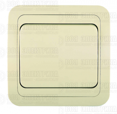 Переключатель проходной 1-кл. СП Mimoza 10А IP20 крем./крем. Makel 25005