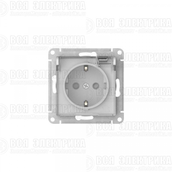 Розетка AtlasDesign Aqua 16А IP44 с заземл. защ. шторки с прозр. крышкой быстрозажим. клем. механизм бел. SE ATN440146S