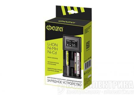 Устройство зарядное L-88USB (2хLi-ion/Ni-MH) дисплей кабель USB-MicroUSB в комплекте ФАZА 5034549
