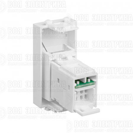 Розетка компьютерная 1мод. Avanti "Белое облако" RJ45 кат.6 модульная DKC 4400291