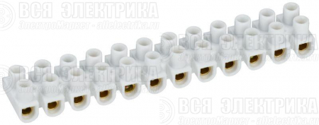 Колодка клеммная ЗВИ-20 н/г 4-10кв.мм 12 пар IEK UZV4-020-06