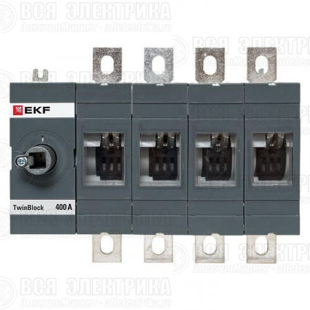 Рубильник 4п 400А без рукоятки управления TwinBlock EKF tb-s-400-4p