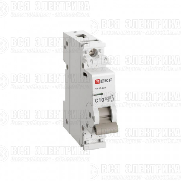 Выключатель автоматический модульный 1п C 10А 4.5кА ВА 47-63N PROxima EKF M634110C