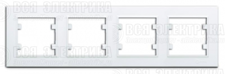 Рамка 4-м Karea горизонт. бел. Makel 56001704