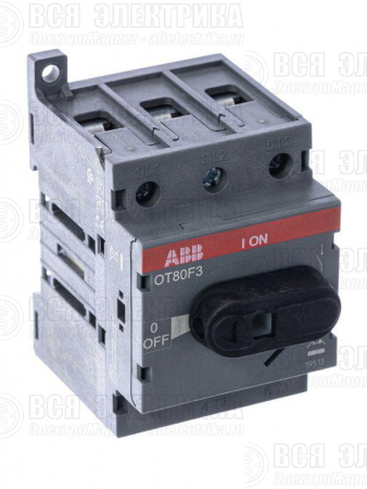 Рубильник 3п OT80F3 80А (75А AC23) ABB 1SCA105798R1001